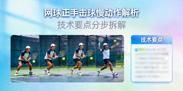 网球正手击球慢动作解析视频封面